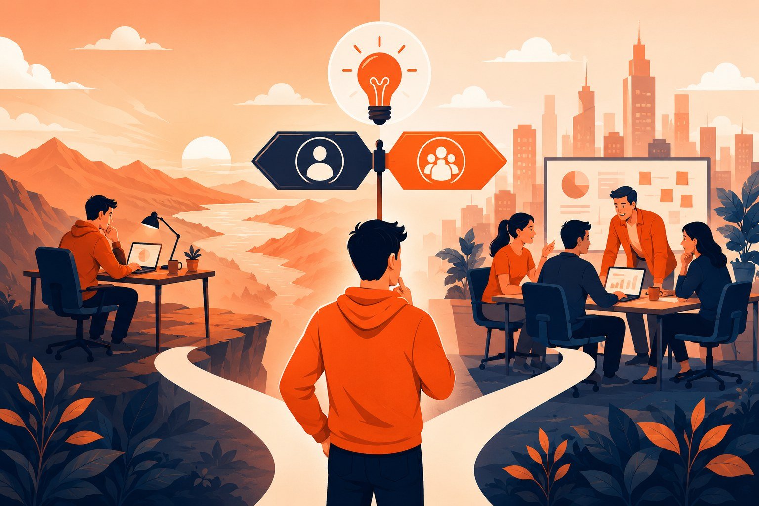 Solo Founder vs Cofounder: Chọn Đường Nào — Quyết Định Ảnh Hưởng 80% Thành Bại